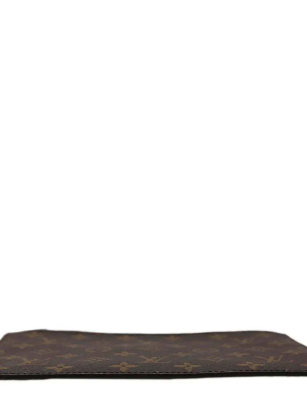Louis Vuitton  Monogram Canvas Wristlet Pouch Brown